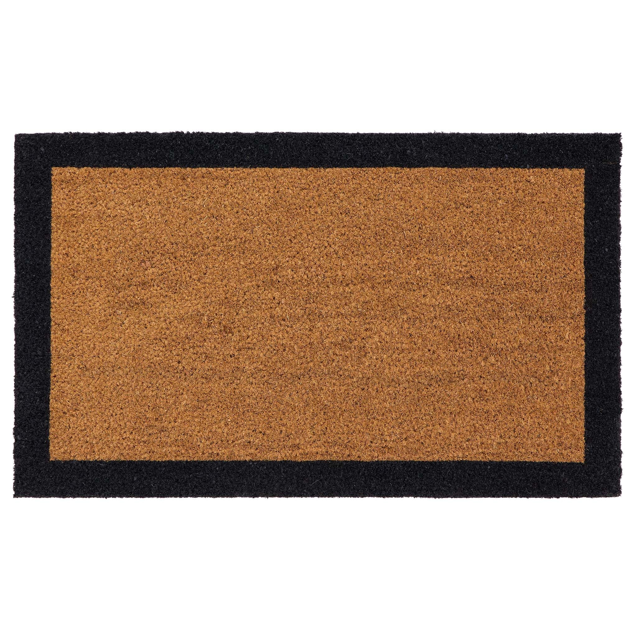 Printed Coir Border Black Doormat - Image 4
