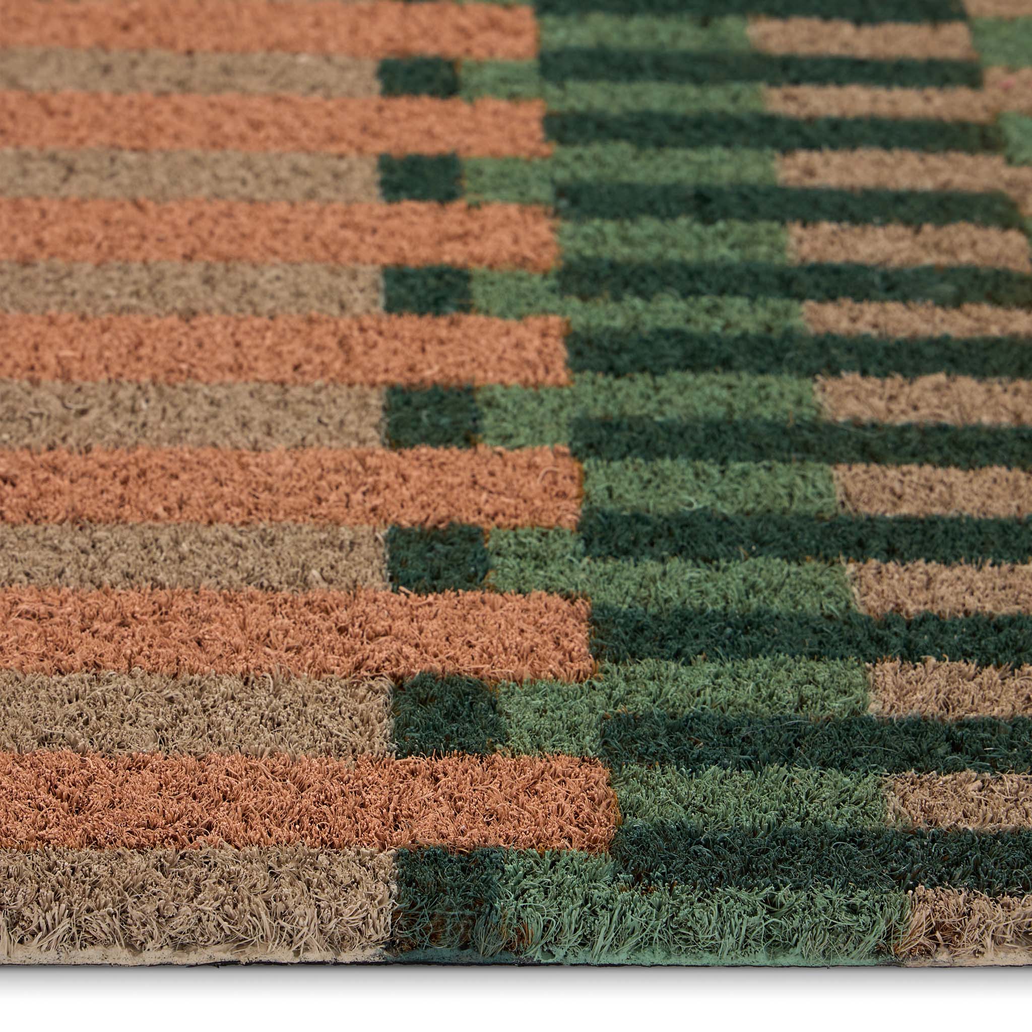 Pastel Broken Coir Stripe Doormat - Image 3