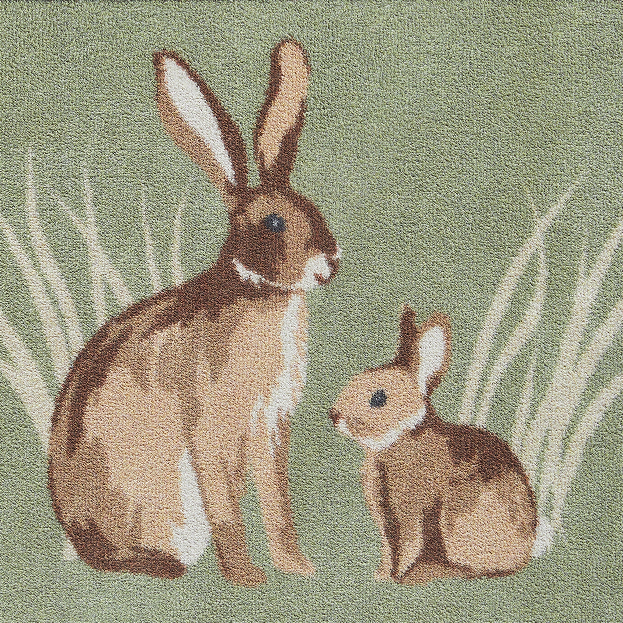Rabbit 1 Green Washable Runner - Image 3