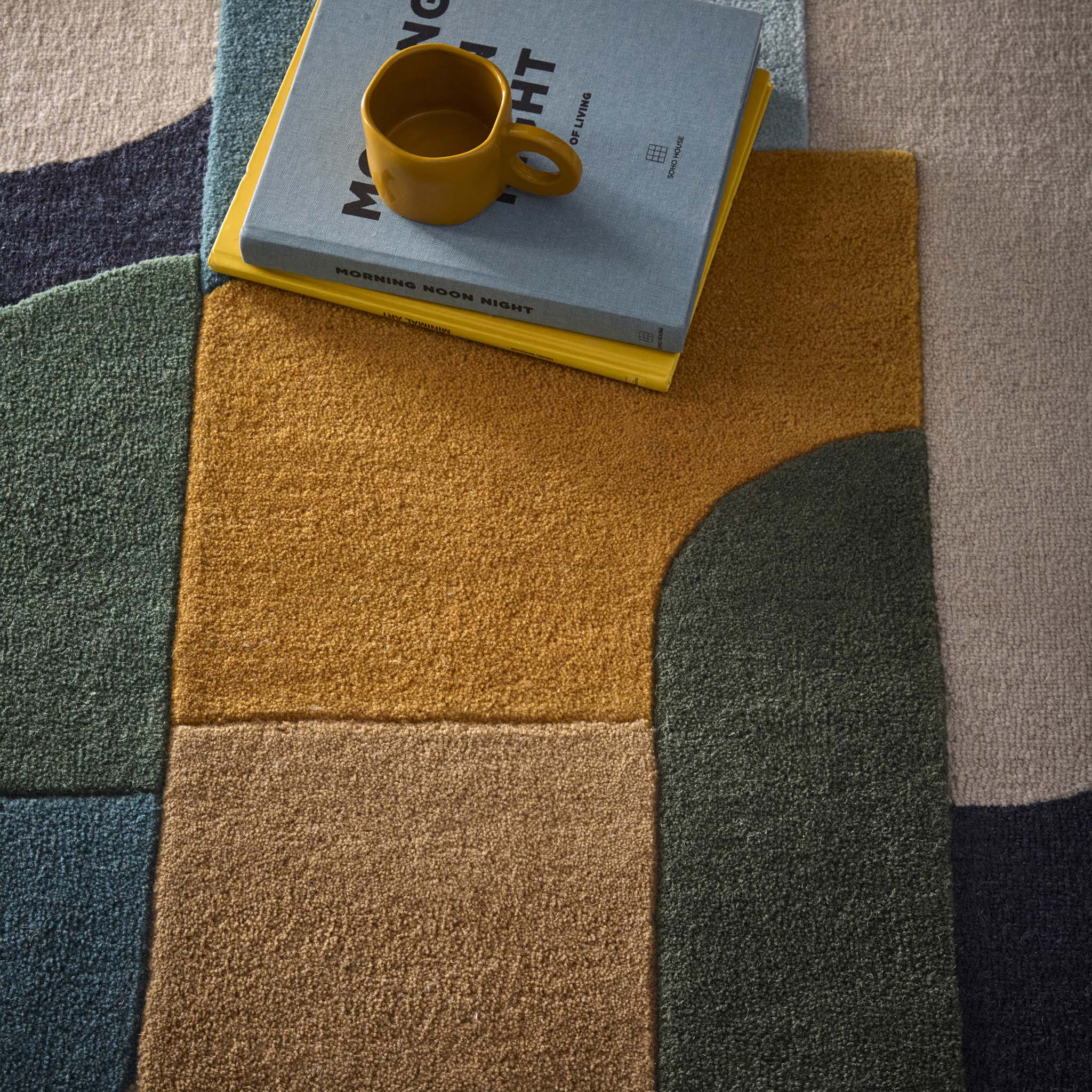 Retro Deco Rug Blue - Image 5