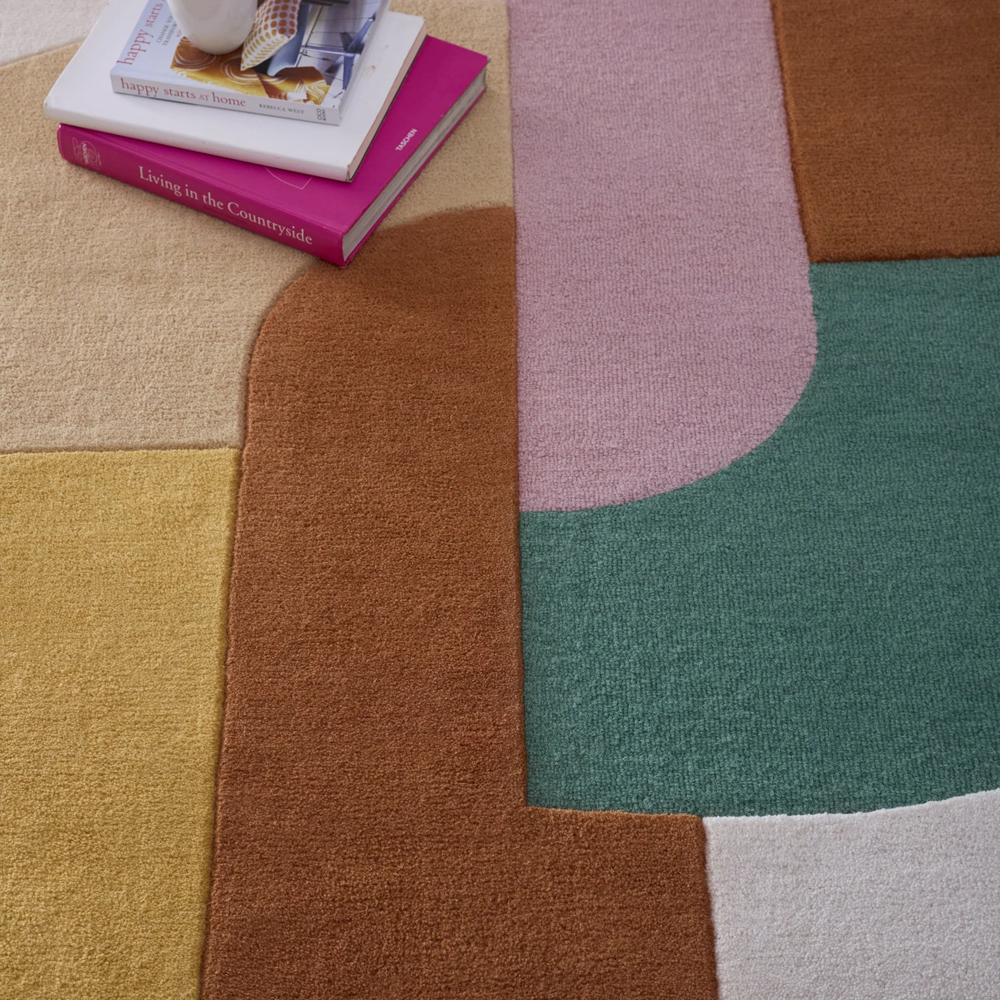 Retro Deco Rug Pink - Image 4