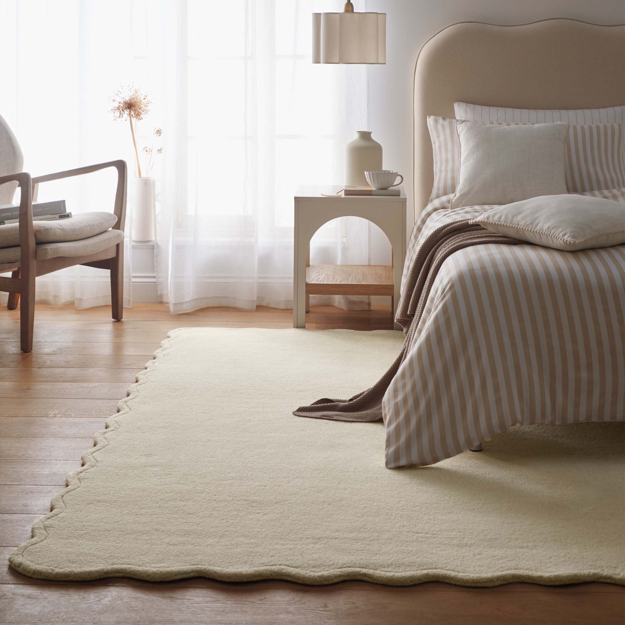 Scalloped Elsie Rug Cream - Image 2