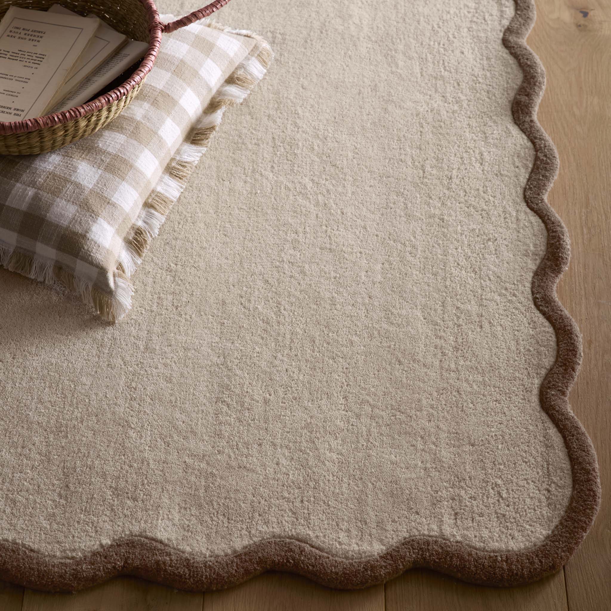 Scalloped Elsie Rug Natural/Brown - Image 3