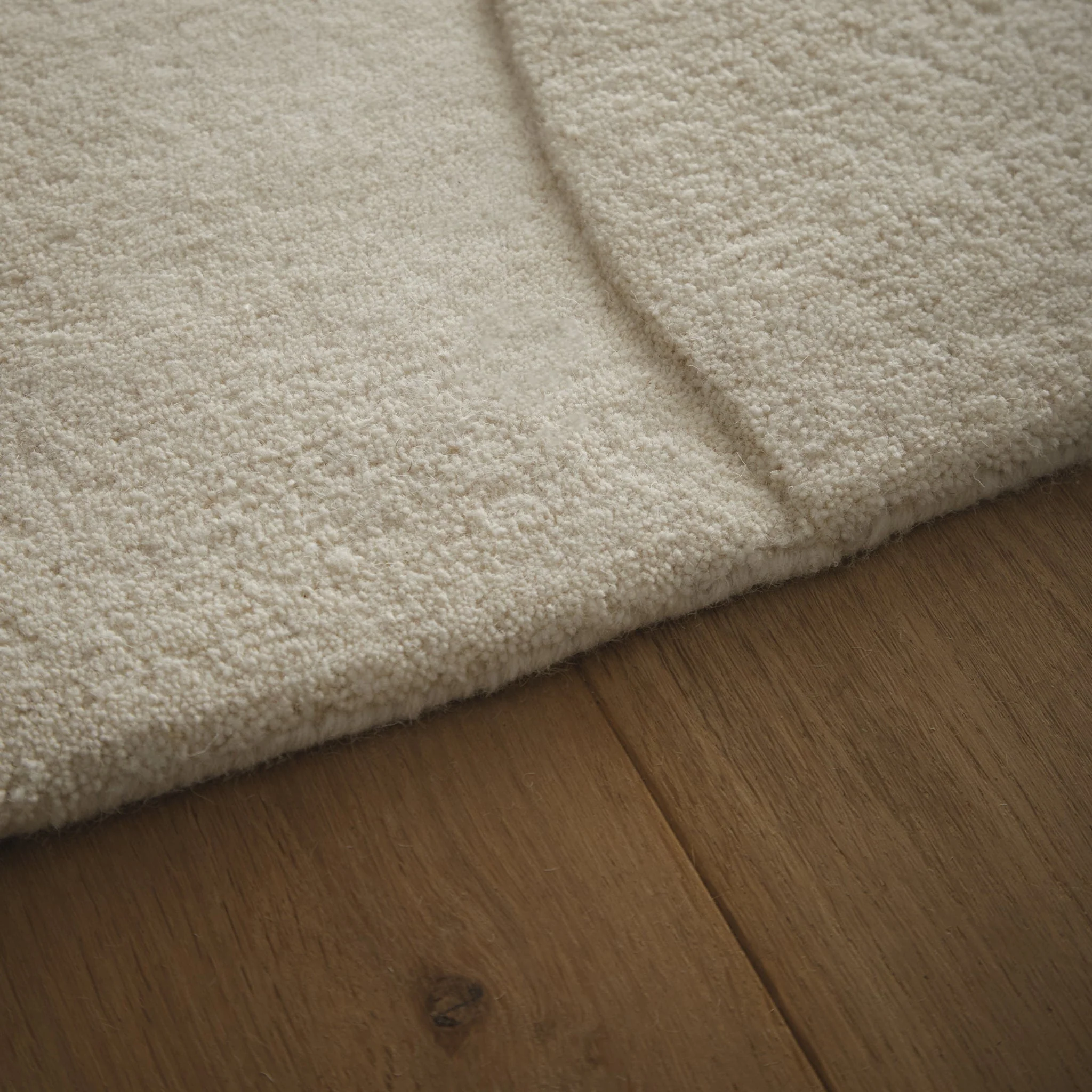 Sculptured Wool Rug Boulder Cream - Image 3