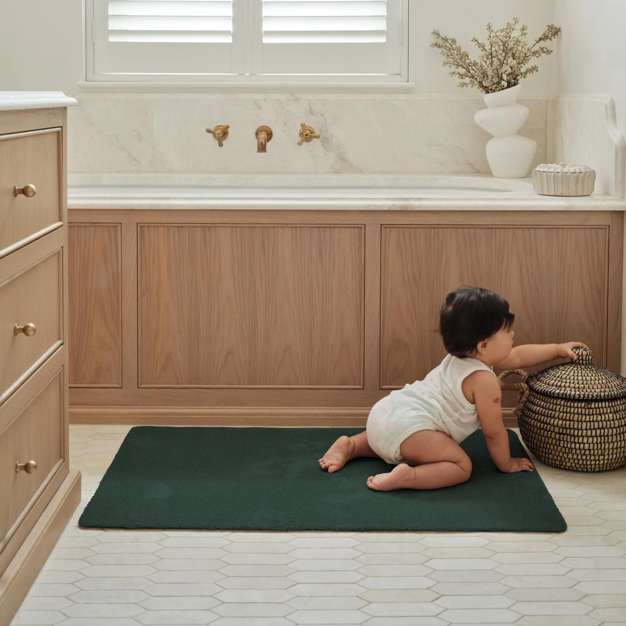 Sense Forest Green Bath Mat - Image 3