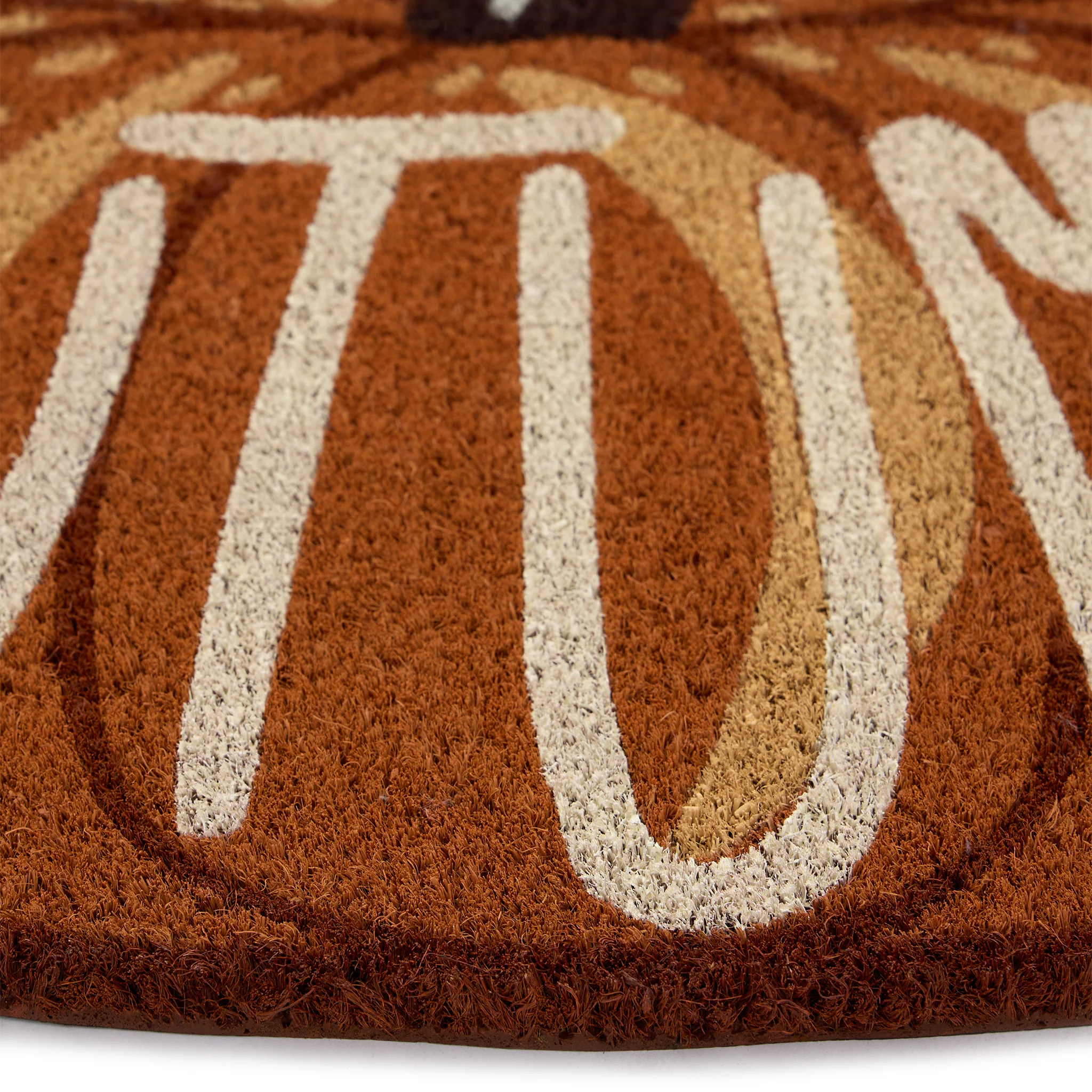 Shaped Autumn Pumpkin Coir Doormat - Image 3