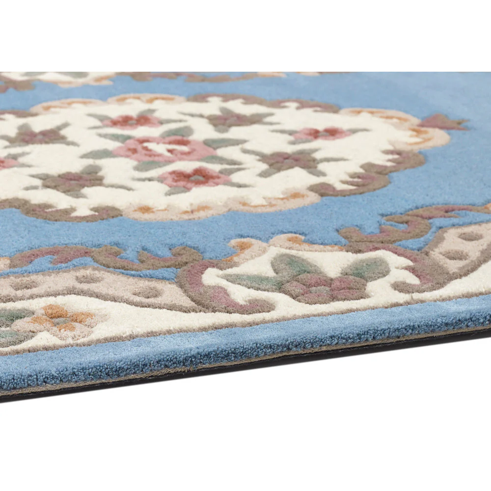 Shensi Aubusson Runner in Blue - Image 2