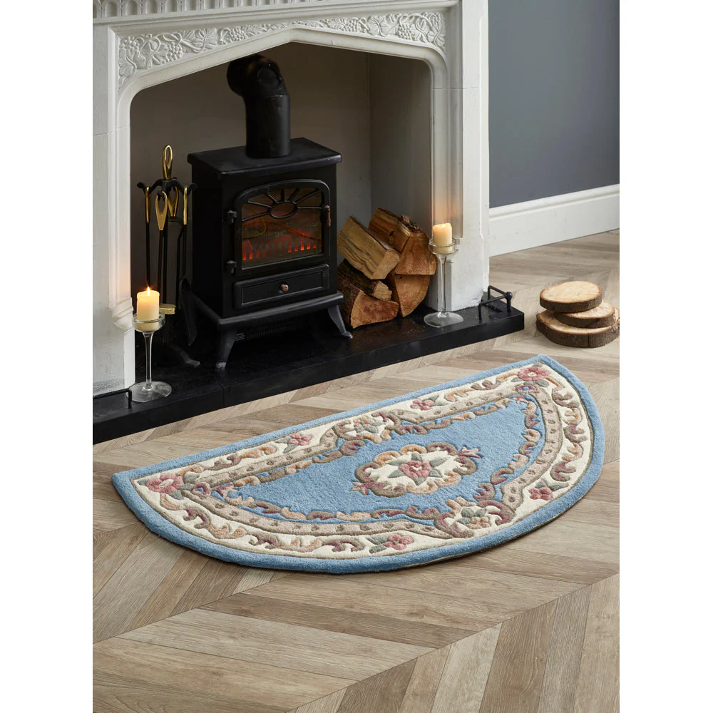 Shensi Aubusson Rug in Blue - Image 3