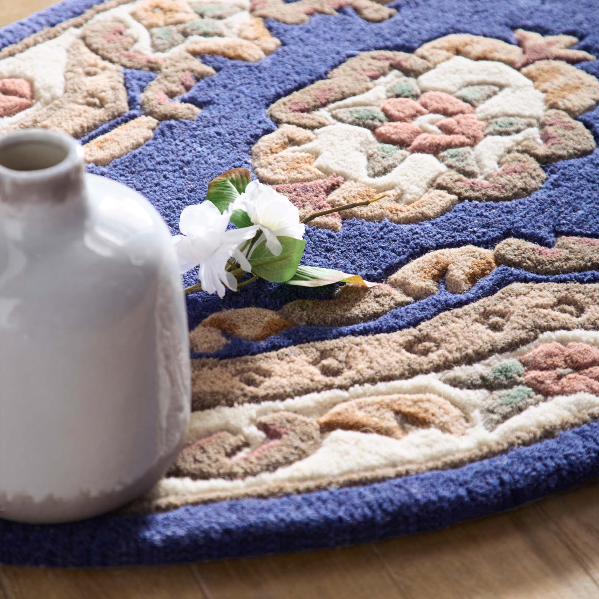 Shensi Aubusson Rug in Navy Blue - Image 5