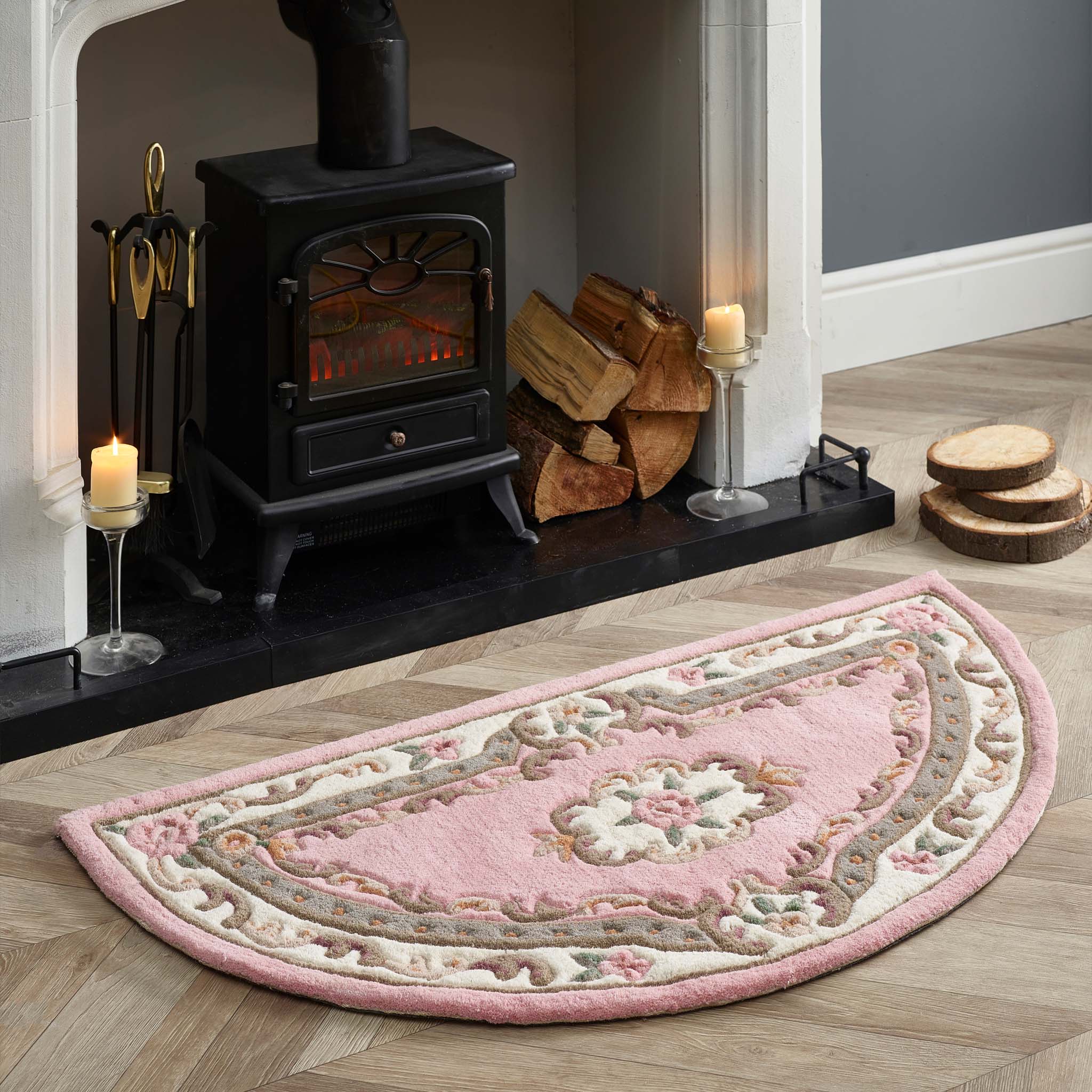 Shensi Aubusson Rug in Pink - Image 3