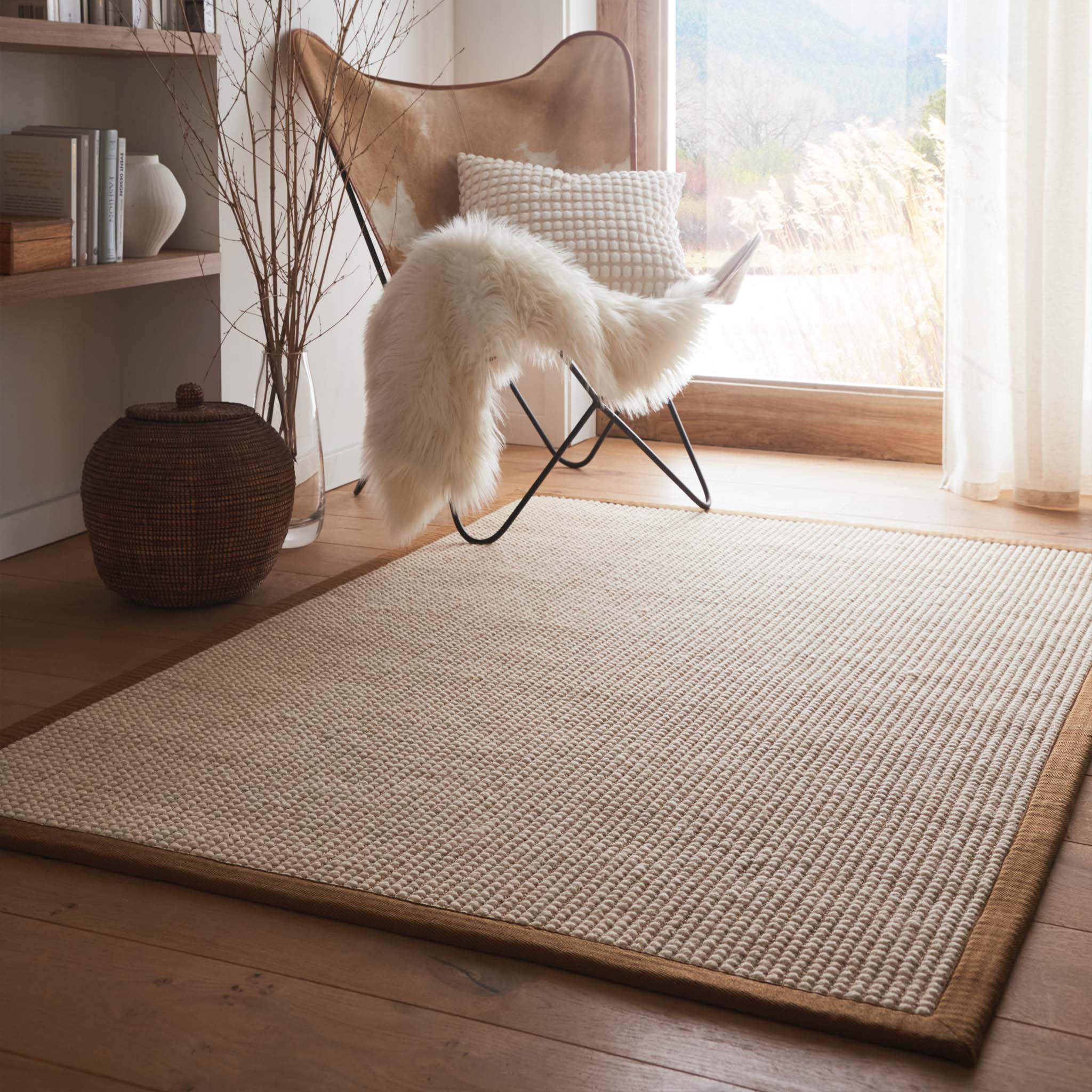 Sisal Boucle Mocha Rug - Image 2