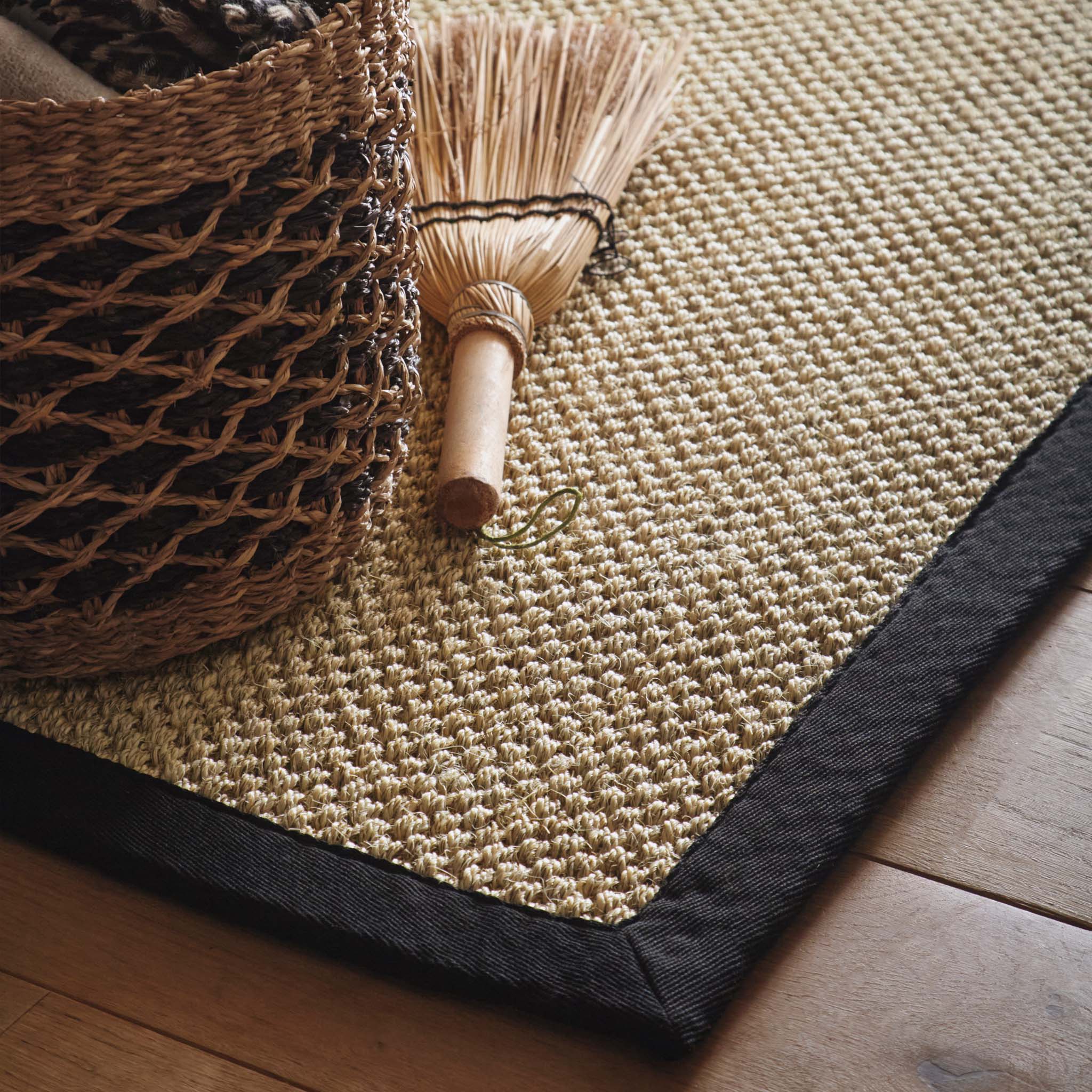 Sisal Light Beige with Black Border Runner - Image 3