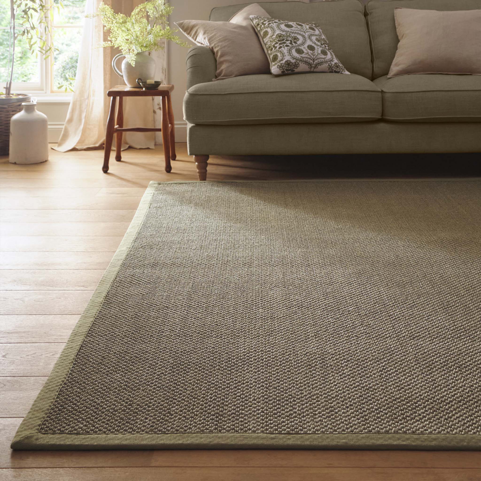 Sisal Green with Sage Green Border Rug - Image 2