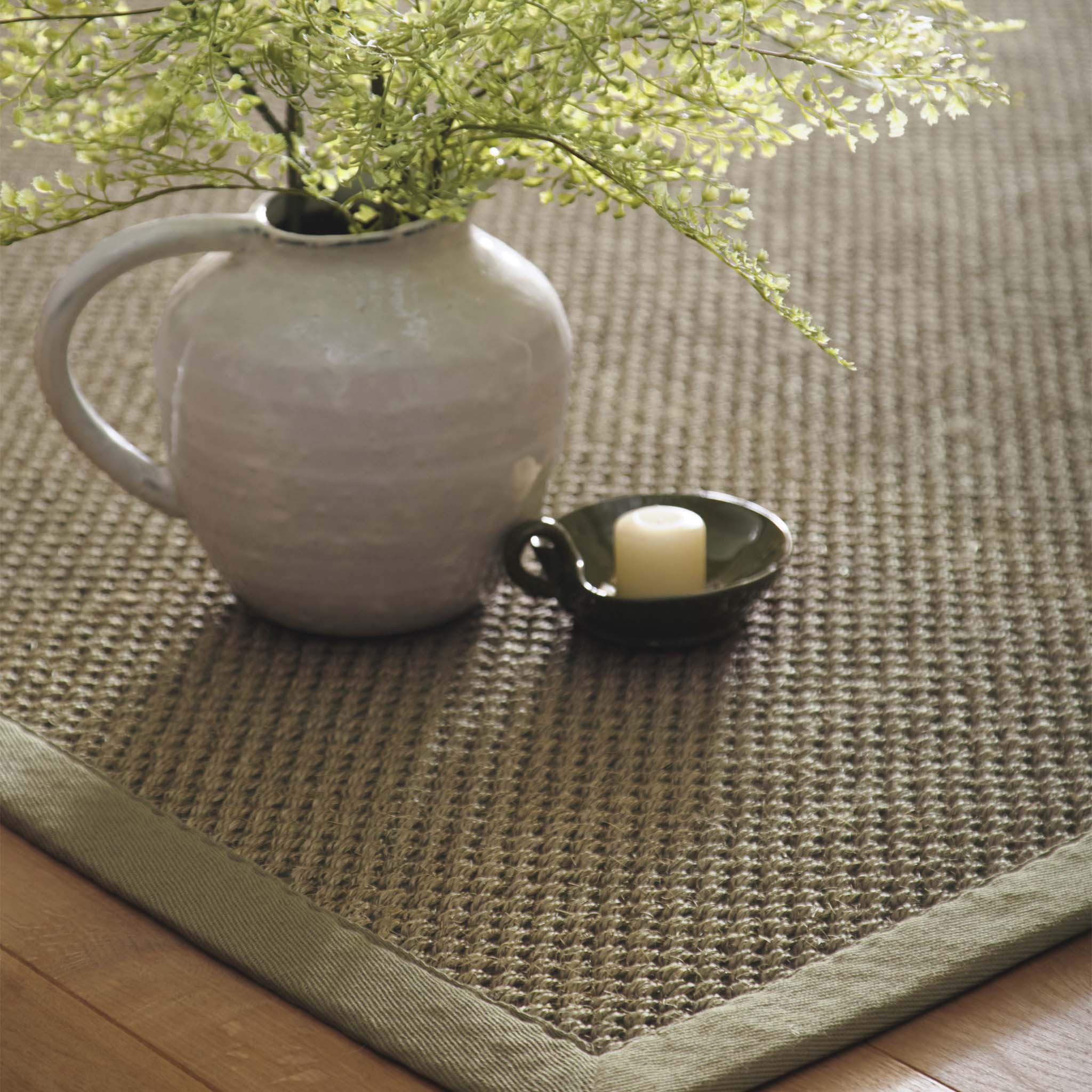 Sisal Green with Sage Green Border Rug - Image 3