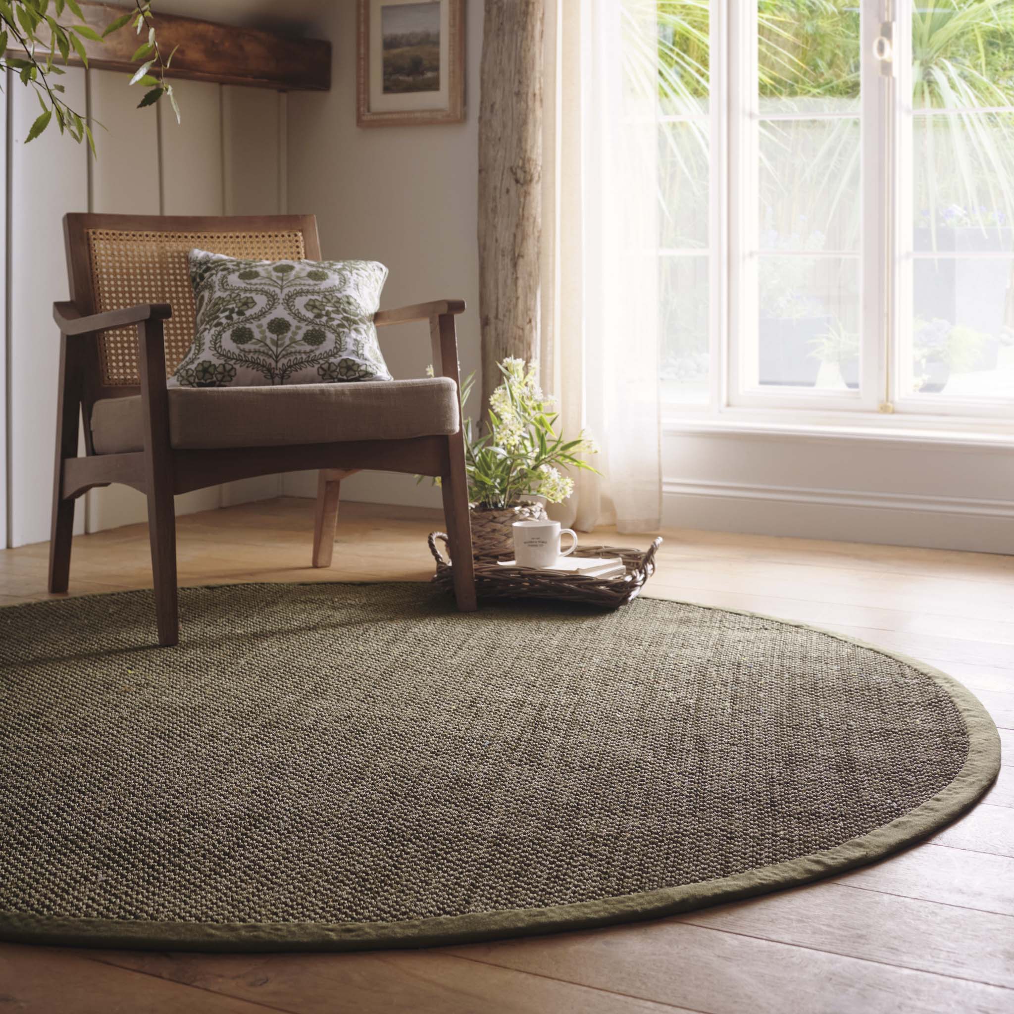 Sisal Green with Sage Green Border Rug - Image 4