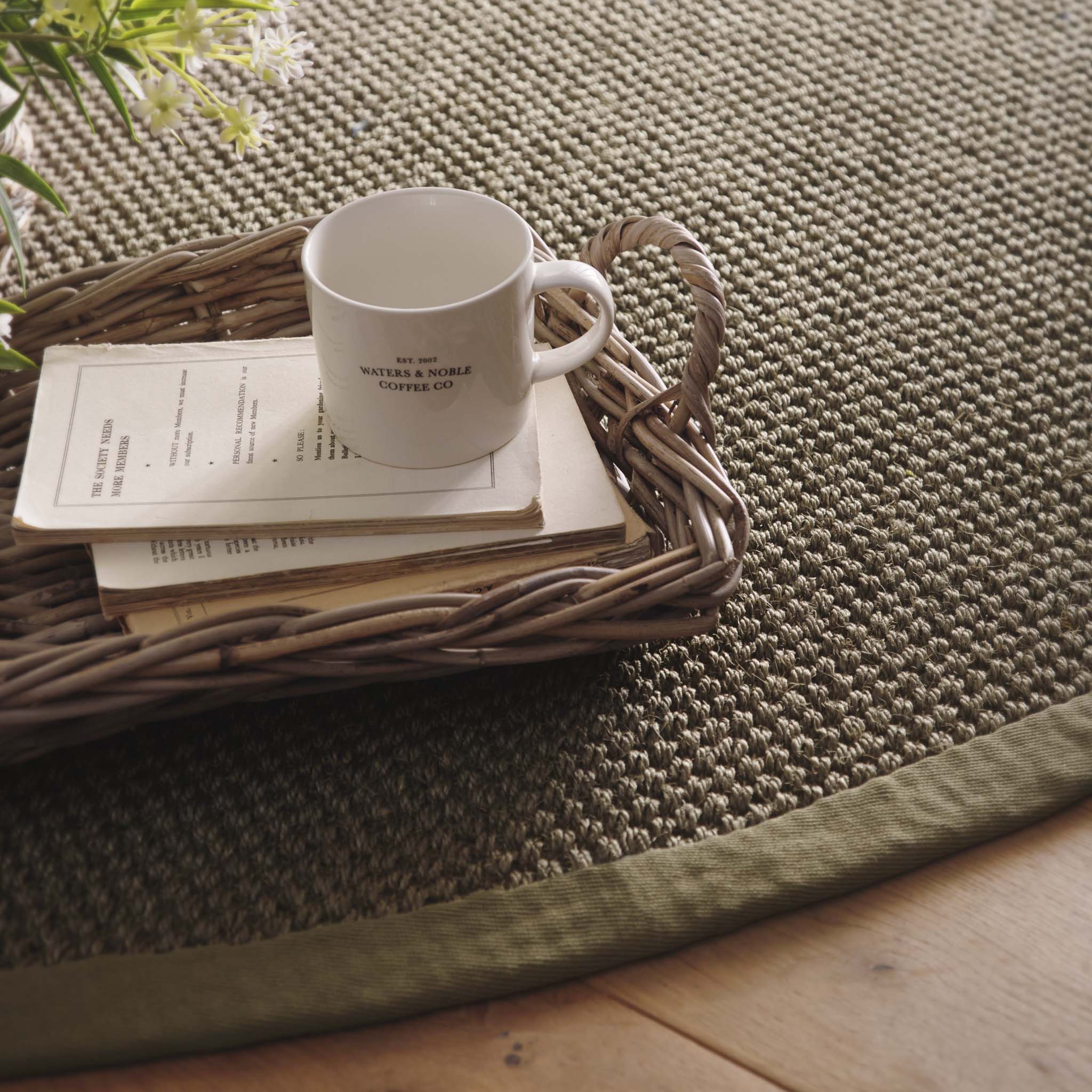 Sisal Green with Sage Green Border Rug - Image 5