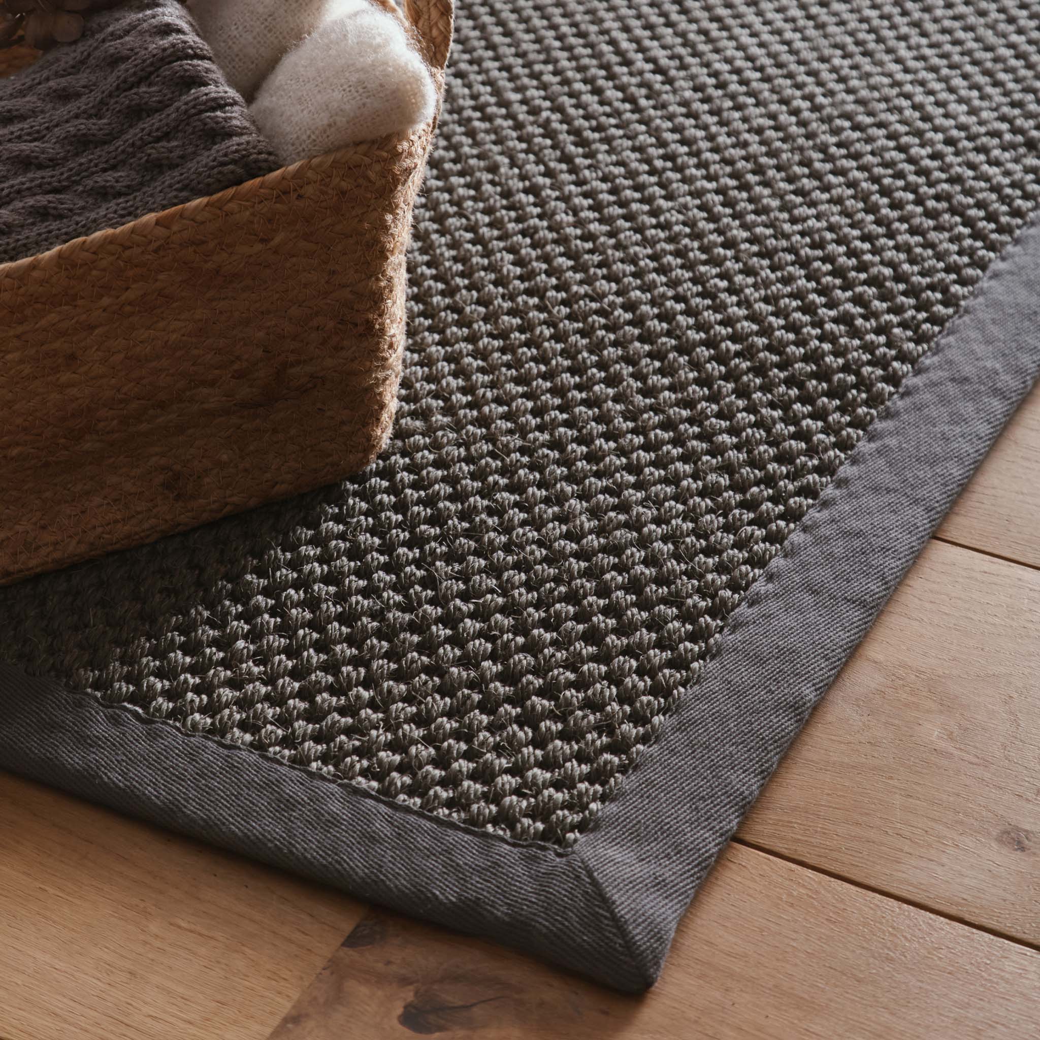 Sisal Grey with Dark Grey Border Runner - Image 3
