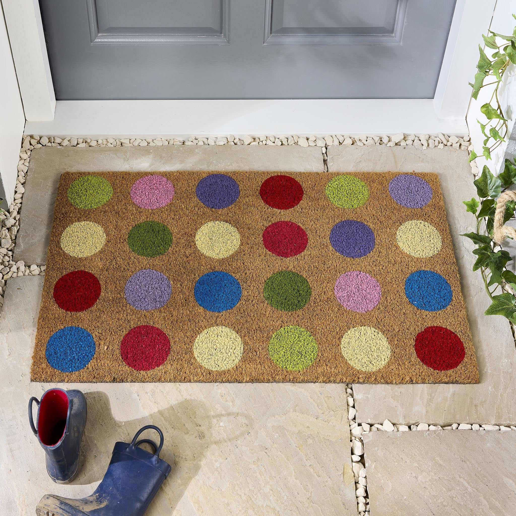 Spots Coir Doormat - Image 2
