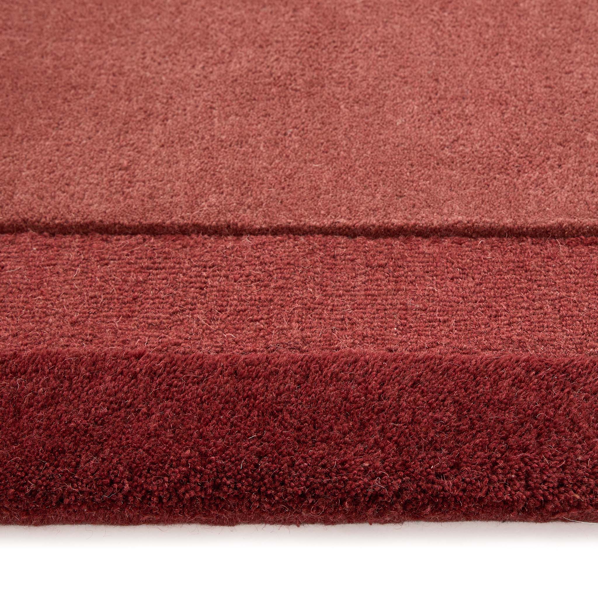 Stacked Borders Wine Red Rug - Image 4