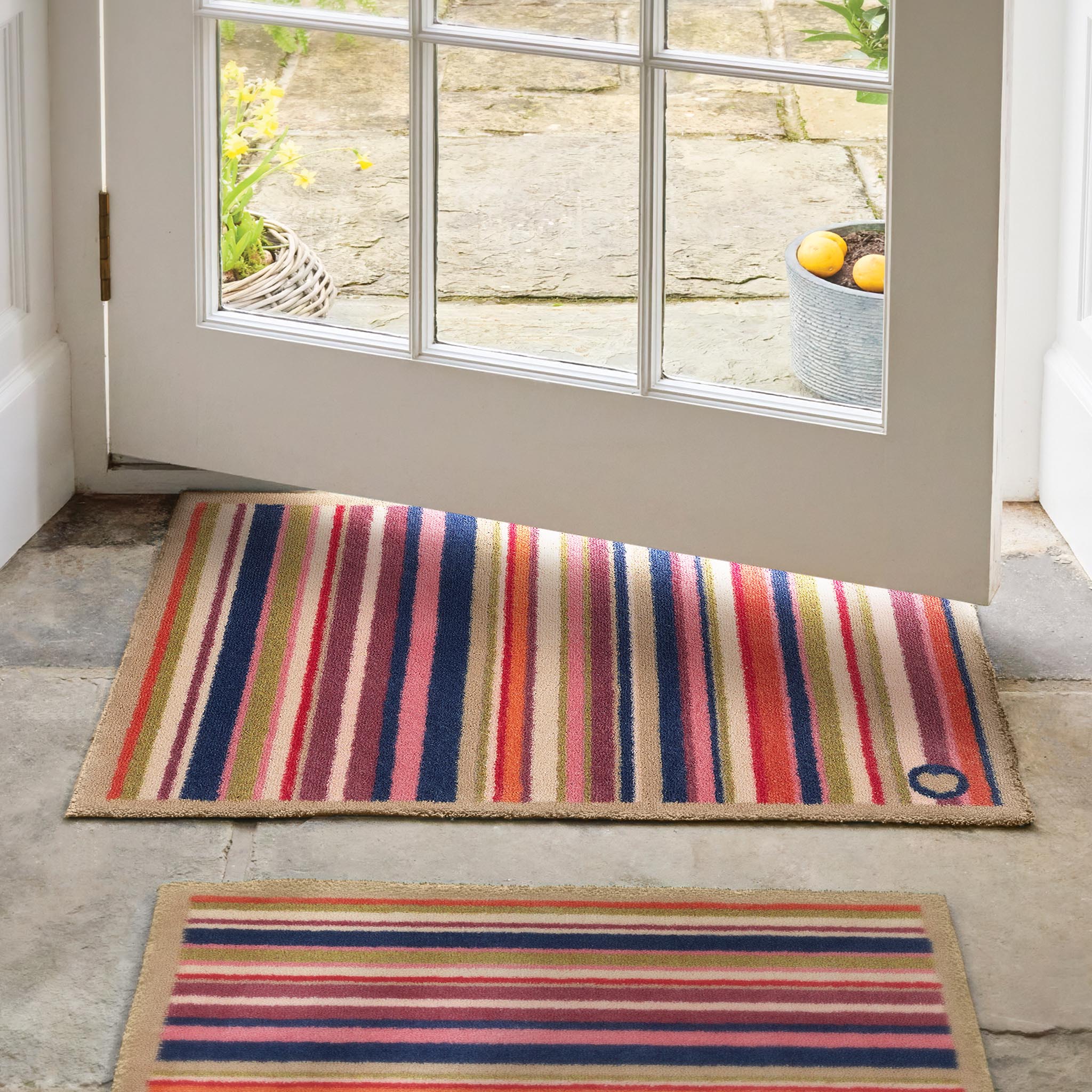 Sunset Stripe Washable Doormat - Image 2
