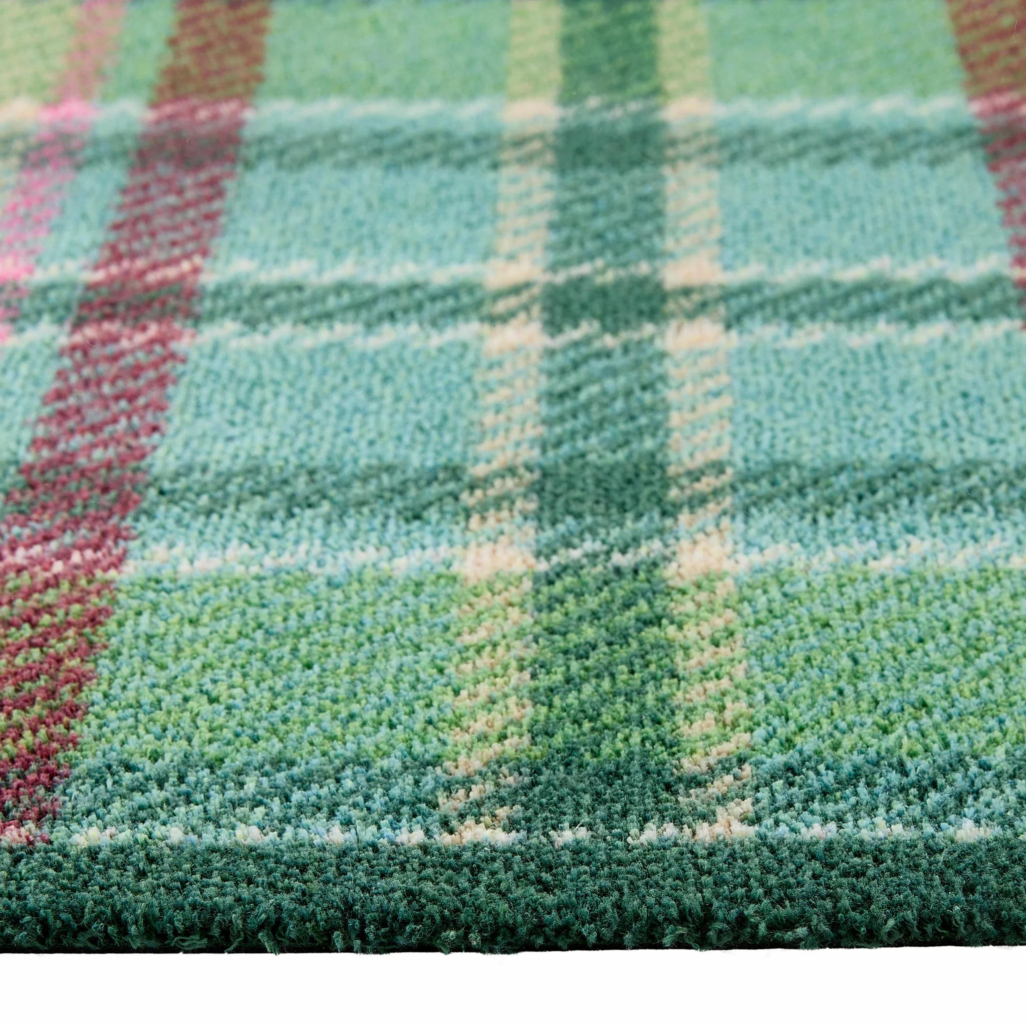 Tartan Green Washable Runner - Image 4