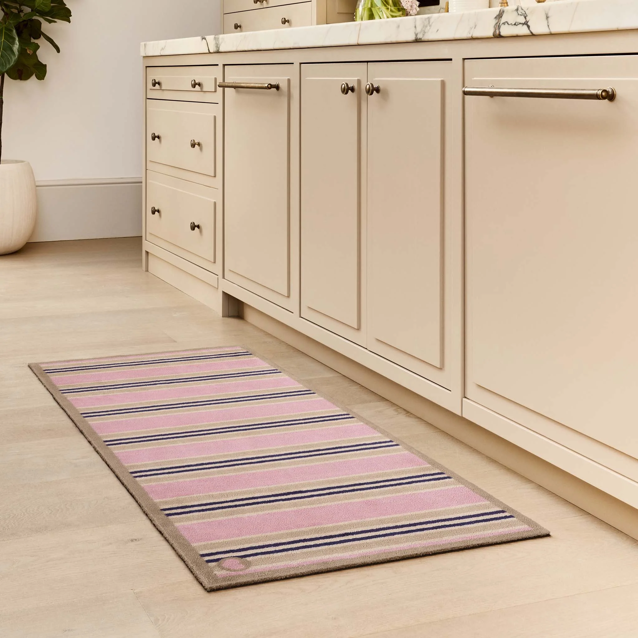 Timeless Stripe Blush Washable Runner - Image 2