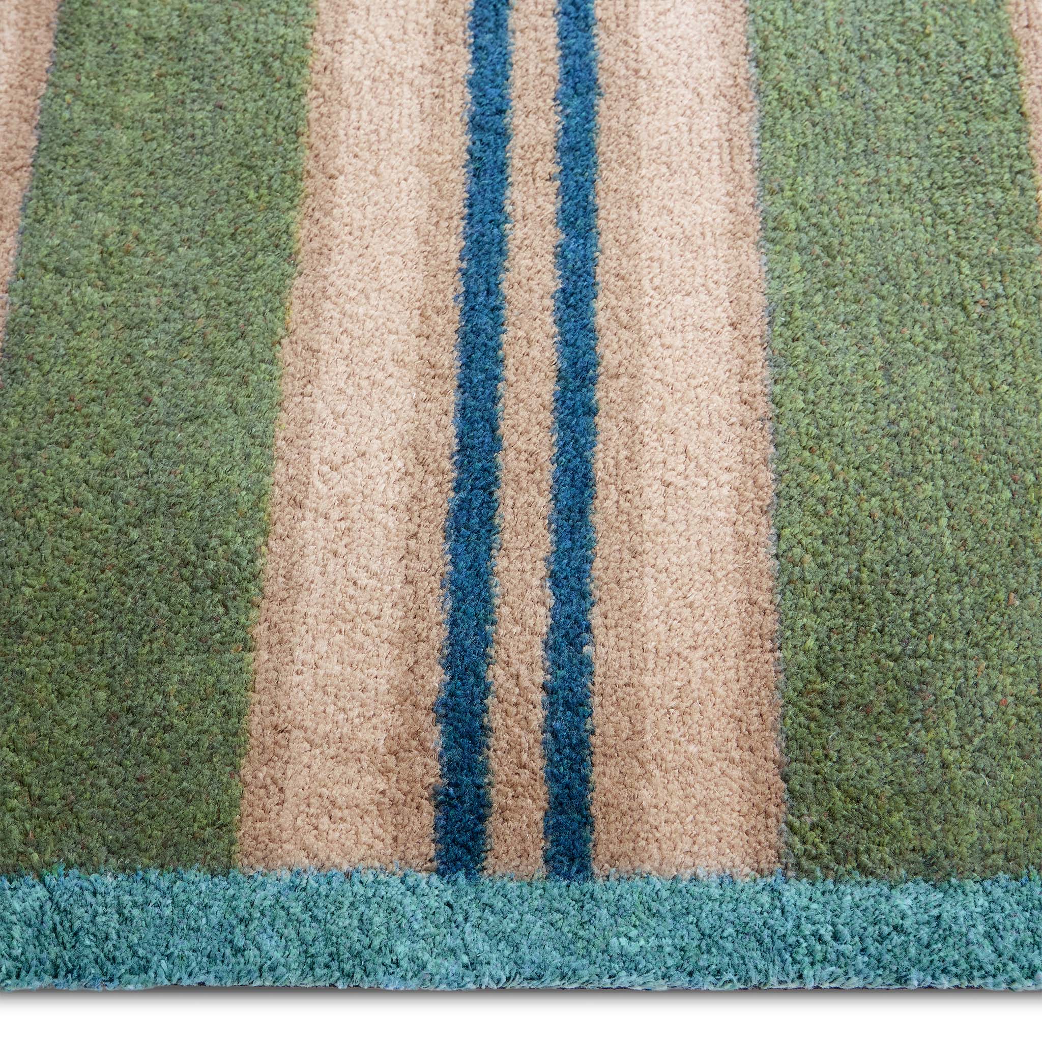 Timeless Stripe Green Washable Doormat - Image 3