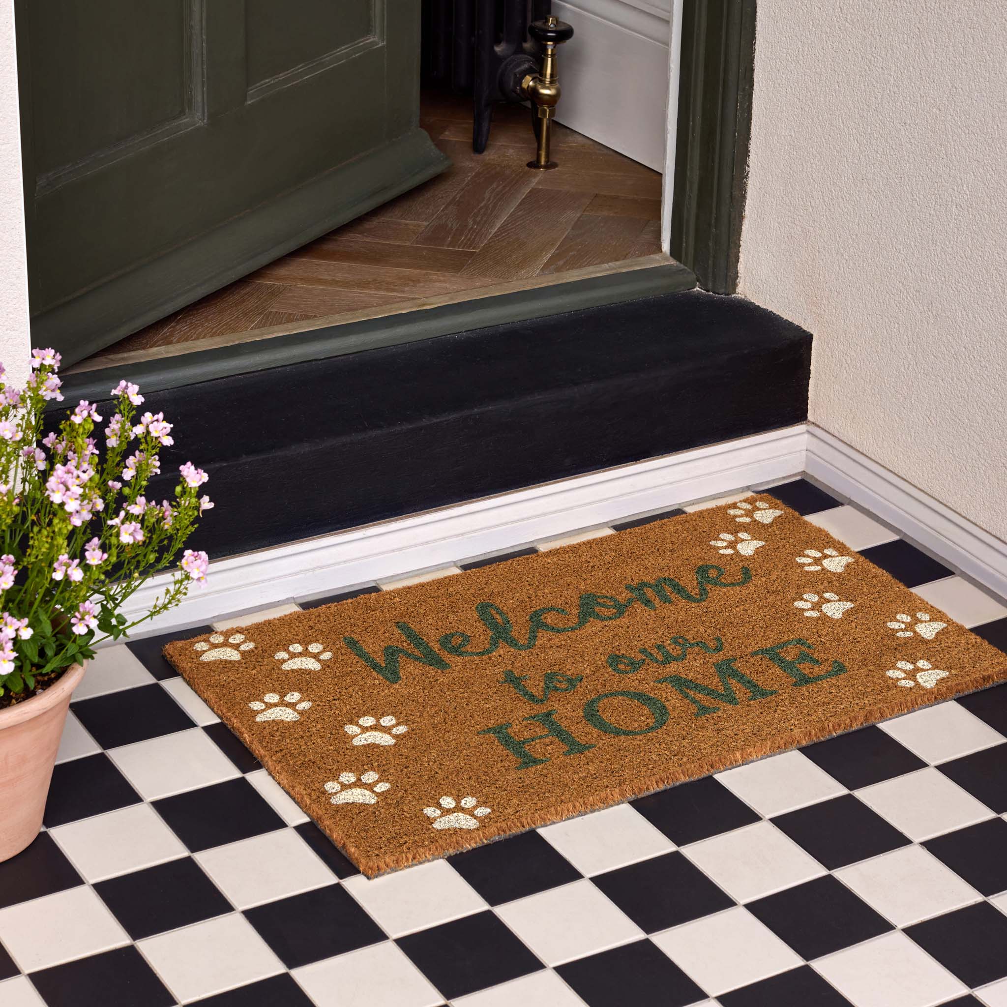 Welcome Paws Coir Doormat - Image 2