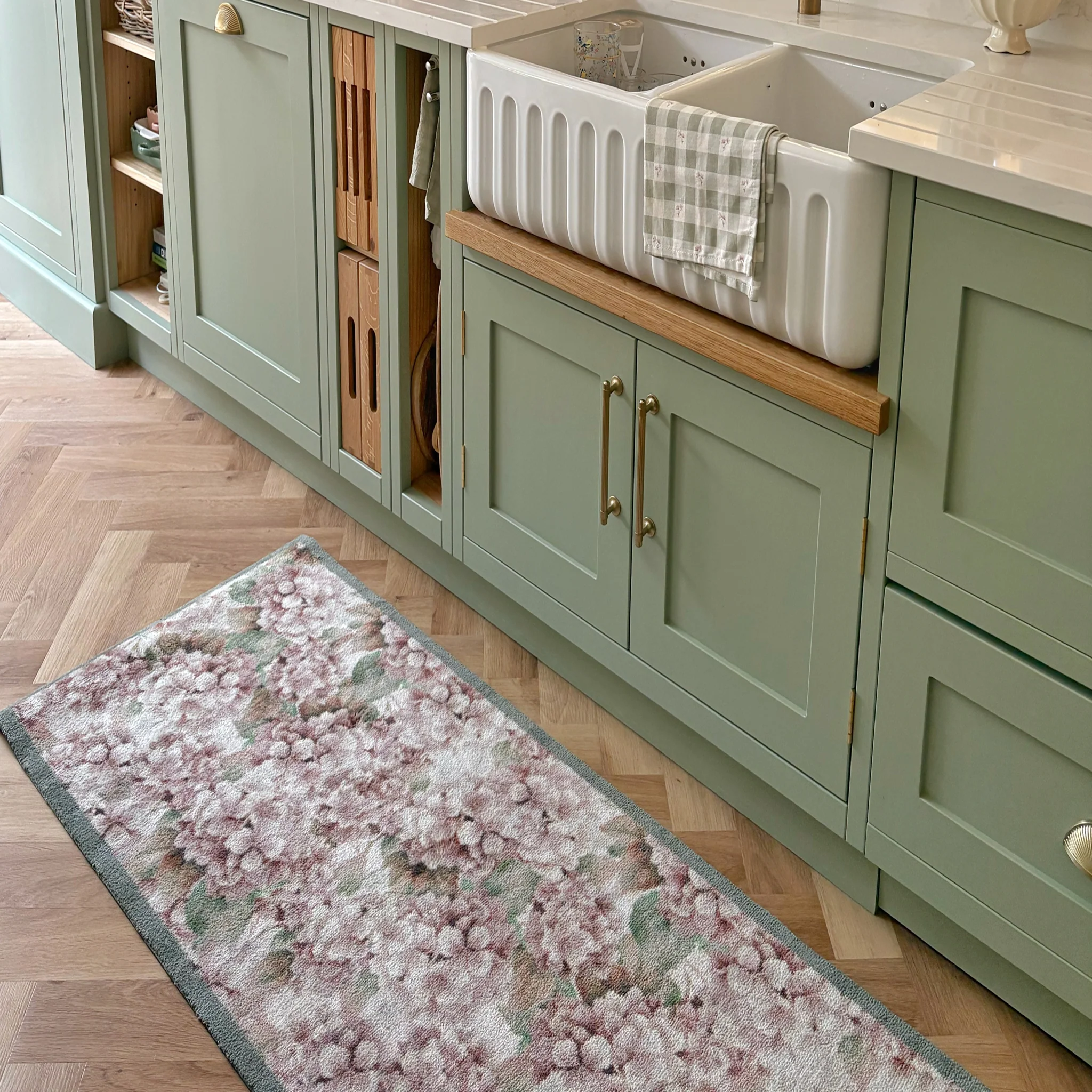 Wild Hydrangea Washable Runner - Image 3