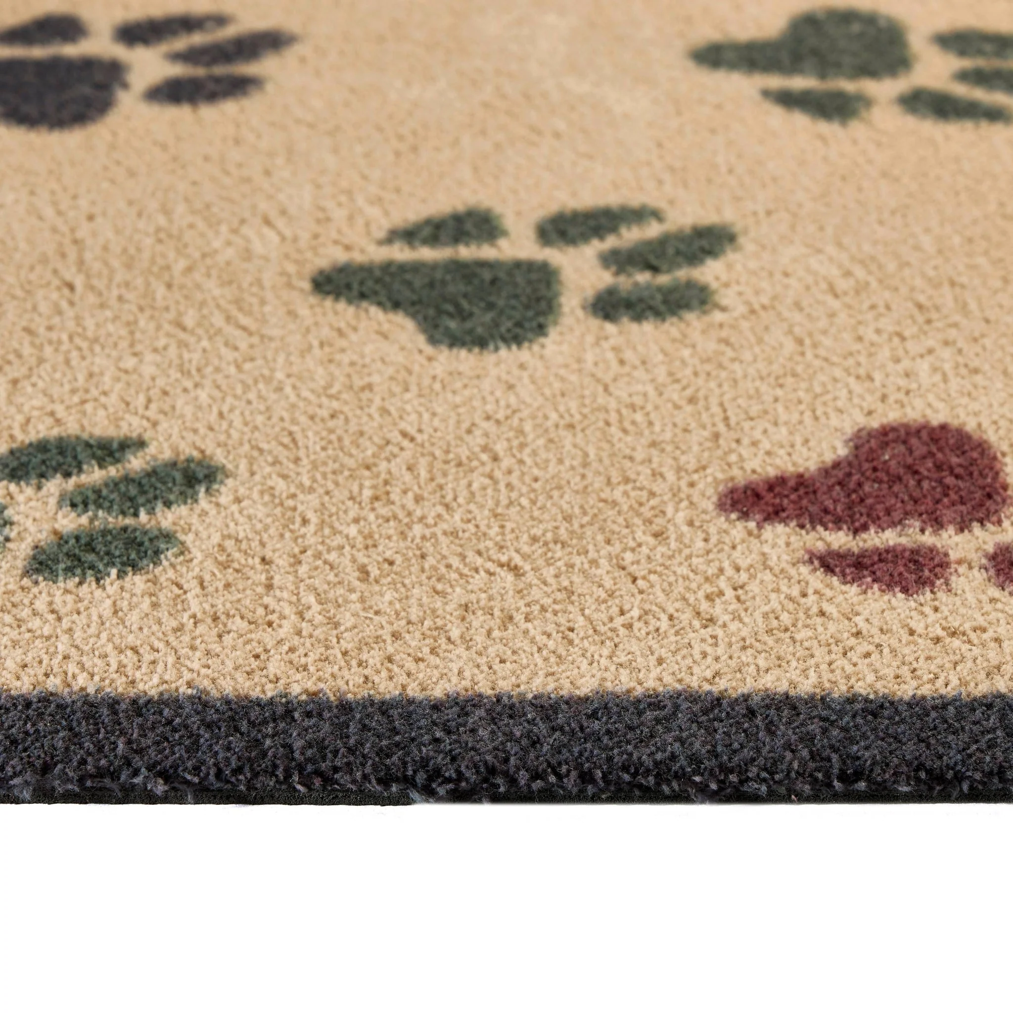 Wipe Your Paws Beige Washable Doormat - Image 3